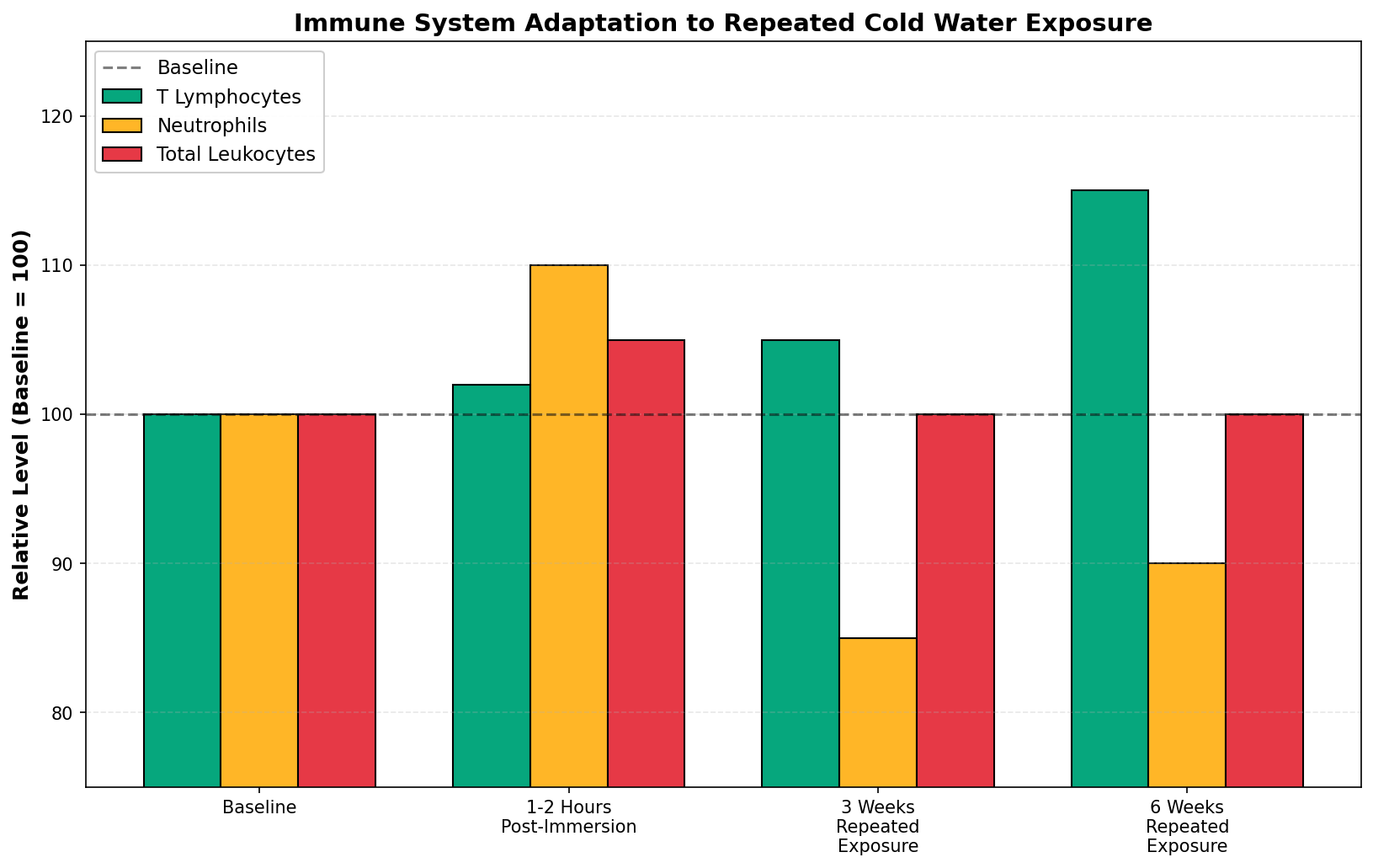 Immune Adaptation Over 6 Weeks